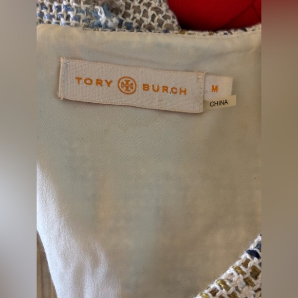 Tory Burch Greer Fringed Tweed A-Line Dress - Picture 6 of 9